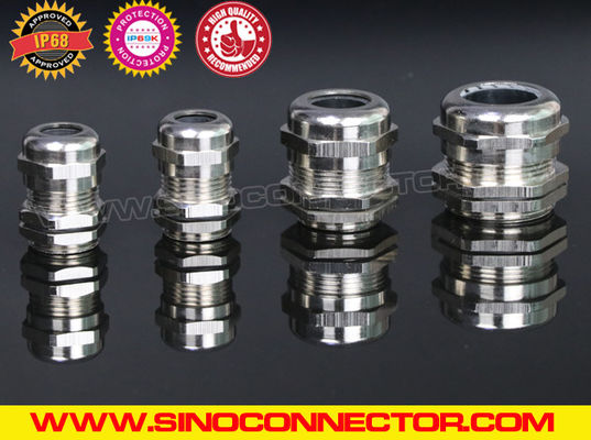 China Cable Glands Metallic Standard IP69K / IP68 with Metric Connection Thread supplier