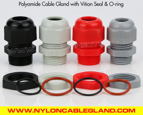 China Rainproof Waterproof Plastic Insulated Cable Glands (Cord Grips) IP68 IP69K with Silicone Seals supplier