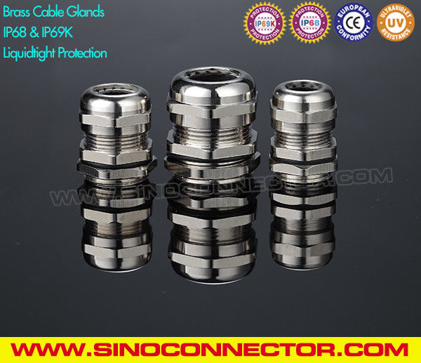 Metallic Brass Metric Cable Gland with IP68 & IP69K Ingress Protection Metallic Brass Metric Cable Gland with IP68 & IP69K Ingress Protection
