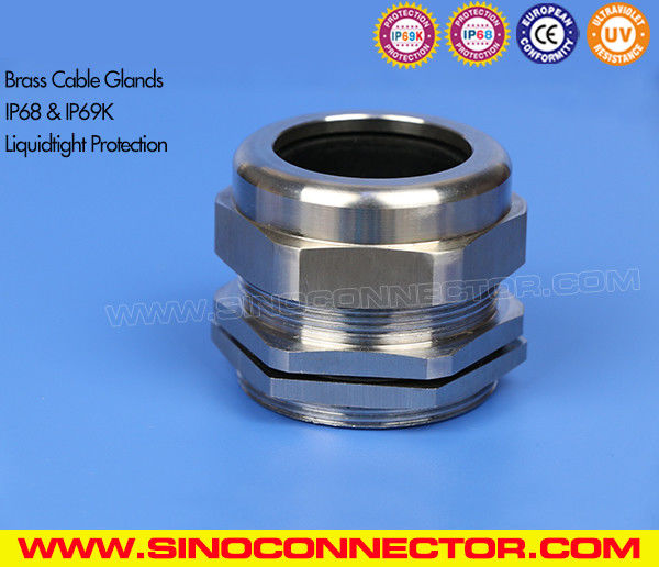 Metallic Brass Metric Cable Gland with IP68 & IP69K Ingress Protection Metallic Brass Metric Cable Gland with IP68 & IP69K Ingress Protection