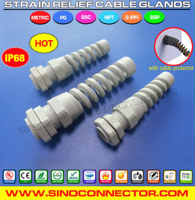 China Bend and Flex Protecting Cable Gland with NPT Connection Thread supplier