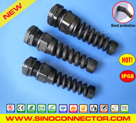 China PG &amp; Metric Spiral Strain Relief Cable Glands (Standard Type &amp; Divided Type) supplier