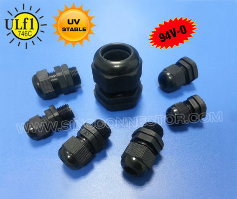 Flameproof Polyamide Nylon Cable Glands IP68 (UL94V-0) with PG &amp; Metric Threads