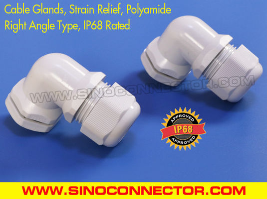 China Right Angle Elbow Cable Gland (Prensaestopas IP68 en ángulo recto) with IP68 liquid-tight rating supplier