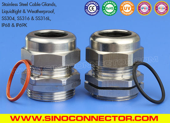 China SS304, SS304L, SS316 &amp; SS316L Stainless Steel Cable Glands Cable Joints with IP68 Rating supplier