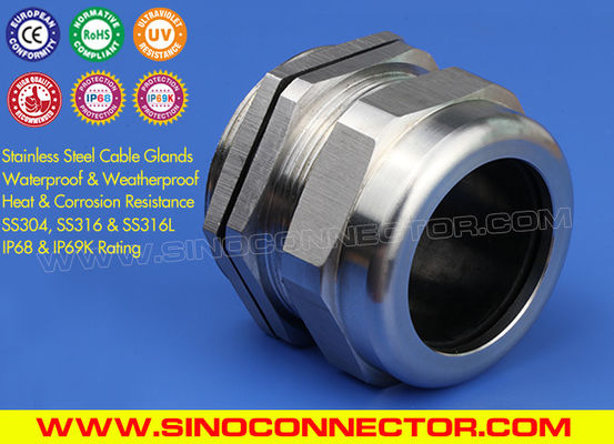 China Watertight Metric Stainless Steel Cable Gland IP69K/IP68 Rating (BS EN 1.4301/1.4401/1.4404)  supplier