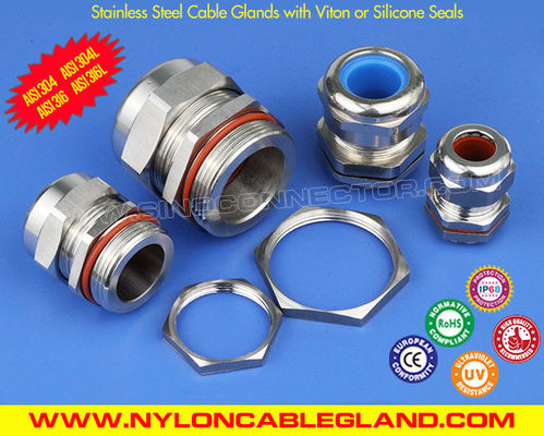 China IP68 PG Cable Gland Stainless Steel Inox 304, 316, 316L with  Seal &amp; O-ring supplier