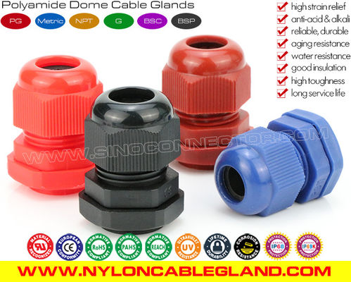 China IP68/IP69K Rated Premium Nylon Polymer Polyamide Colored Cable Glands with Viton Seal &amp; O-ring supplier