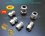 IP68 Watertight Metallic Dome Head Cable Glands Waterproof Connectors with PG & Metric Male Threads