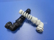 90 Degree Elbow (Right Angle) Spiral Cable Glands with Flex and Bend Protection