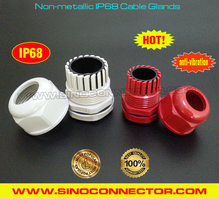 M12~M63 Non-metallic Cable Glands IP68 Polyamide Nylon Hermetic Gland Connectors with Anti-vibration System