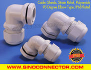 90 Degree Right Angle NPT Cable Glands, 90° Elbow Plastic Cable Glands IP68 Waterproof Cord Gland Connectors