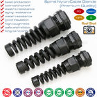 Spiral PG Watertight Cable Glands and Metric Hermetic Cable Glands with Strain Relief (Standard Type & Divided Type)
