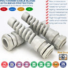 Twist-Protecting Plastic PG Cable Glands, Kink-Protecting IP68 Waterproof PG7-PG21 Nylon Cable Protectors