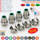 SS304, SS316 & SS316L Stainless Steel PG9 Cable Gland, IP68 Hermetic Electrical Gland Connector for 4-8mm Wire