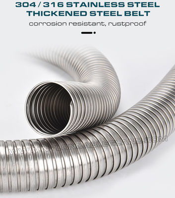 Metal Flexible Corrugated Tubes Ø6mm~Ø100mm, 316 & 304 Stainless Steel Corrugated Pipes Axial Tension 36 kgf~600 kgf for Wire Protection