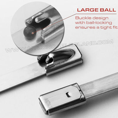Premium 316L/316/304 Stainless Steel Cable Ties 300~1000mm Length x 10mm Width (480 lbs) for Indoor or Outdoor