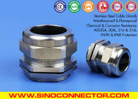 Weatherproof & Waterproof 304, 316, 316L Stainless Steel IP68 Cable Glands (Cord Grips / Cable Grips)