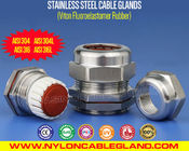 304, 316, 316L Polished Stainless Steel IP68 Cable Glands with  Fluoroelastomer Seals