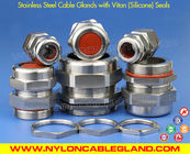 NPT Type IP68 Waterproof Metallic Stainless Steel Cable Glands with  (Silicone) Seals