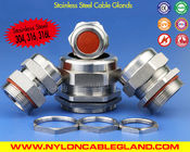 Ozone & Temperature Resistant 304, 316, 316L Stainless Steel Cable Gland IP68 with Silicone Seals