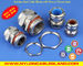 AISI304, AISI316 or AISI316L Stainless Steel PG Cable Glands with Fluoroelastomer Seals &amp; O-rings