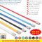 Ball-lock Type Polyester Coated Colored 304, 316 Stainless Steel Self-locking Cable Ties Versatile Metal Zip Ties