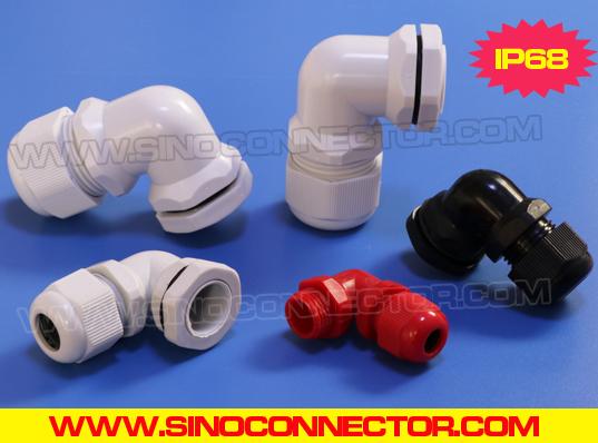 90° Elbow Cable Gland / 90 Degree Right Angle Cable Gland with IP68 liquid tight protection