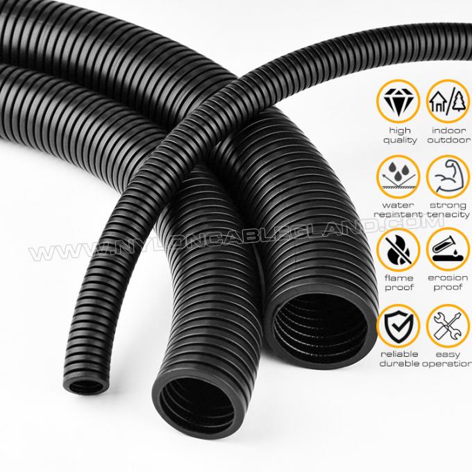 Fireproof Cable Conduit V-0 Flameproof Black Electrical Conduit Polypropylene (PP), AD21.2 ...